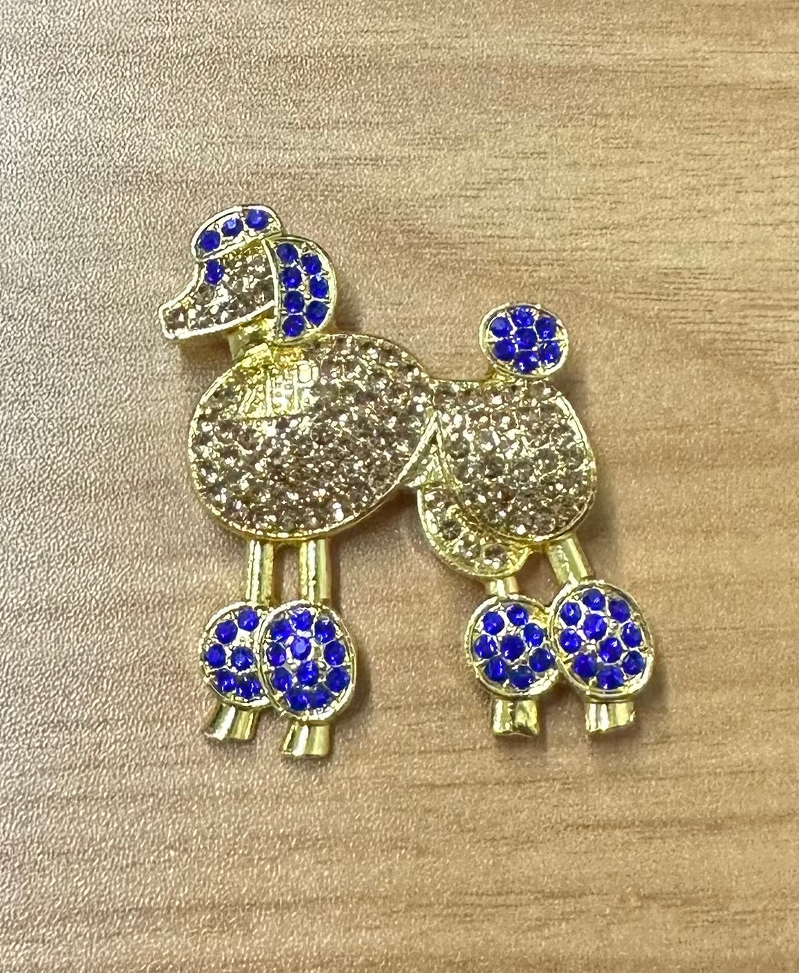 Bling Poodle Pin