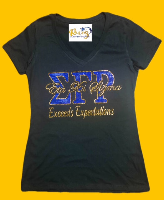 Eta Xi Sigma Bling Tee