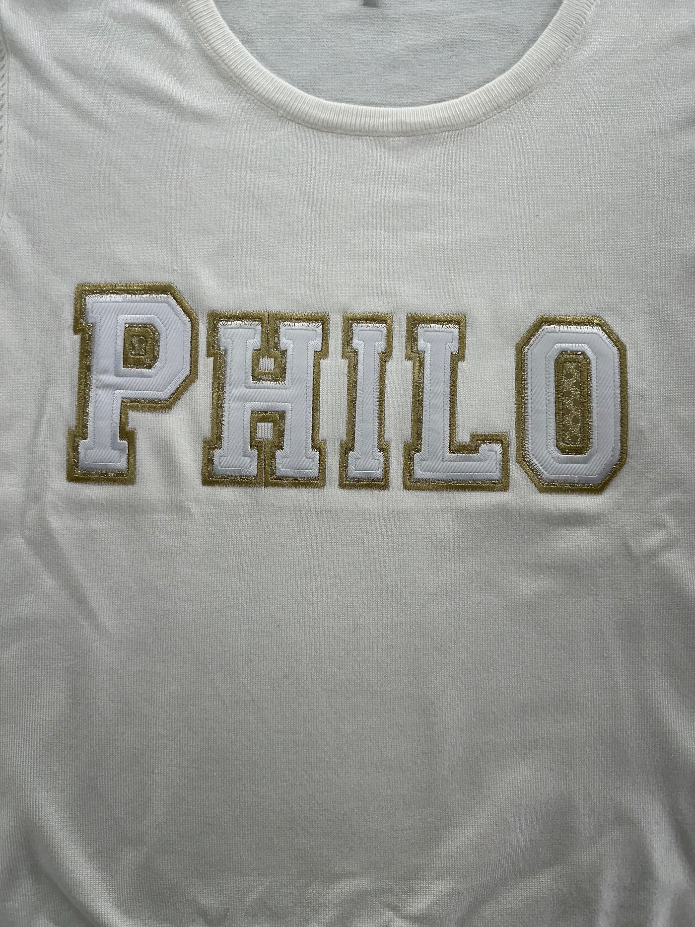 Round Neck Sweater w/Glitter Lace _Philo