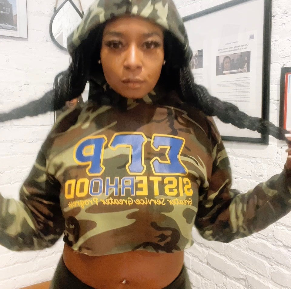 Camo Cropped Hoodie_SGRho