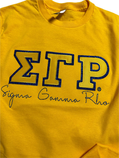 Greek Letters Long Sleeve T-Shirt_SGRHO