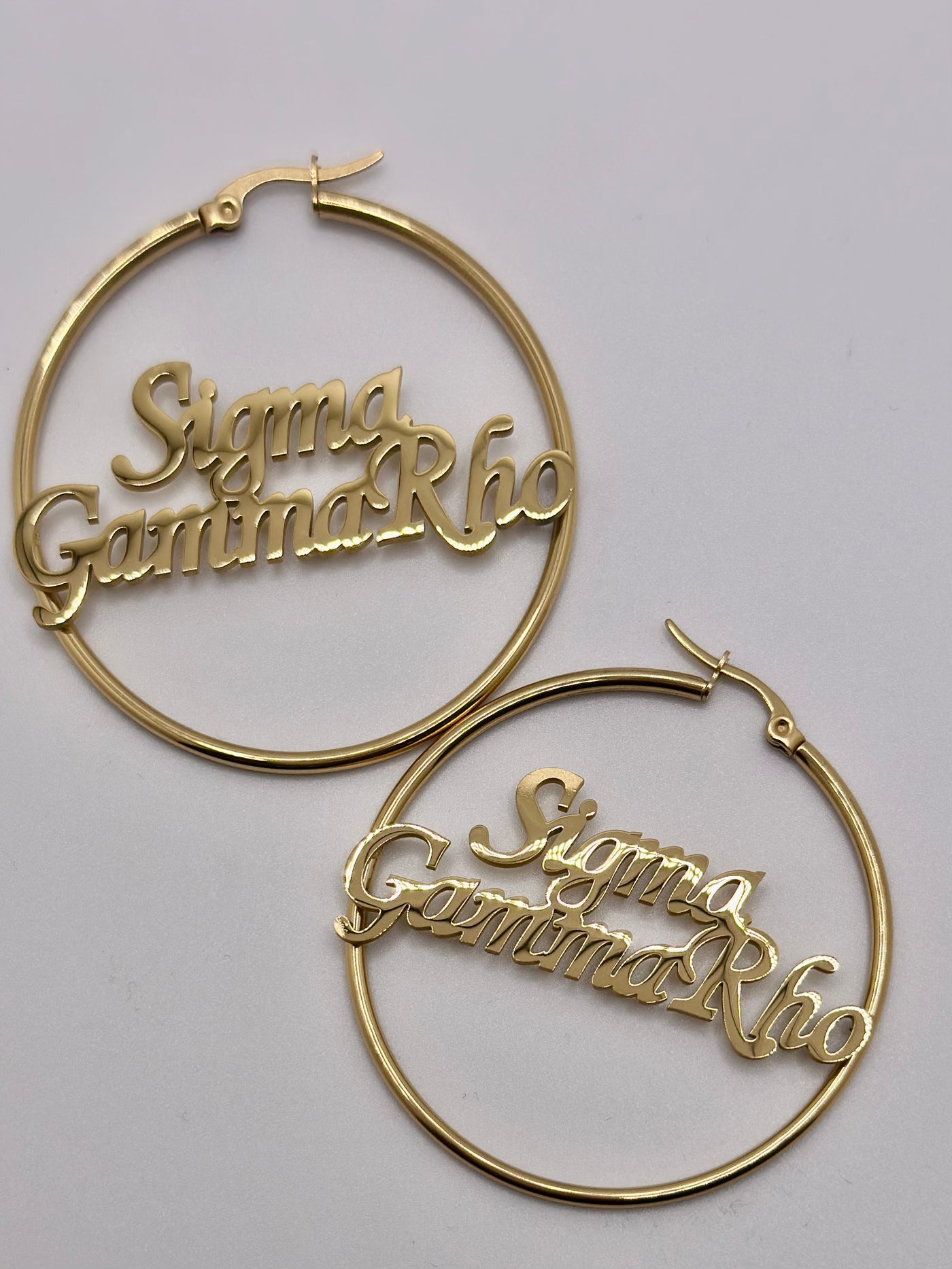 Sigma Gamma Rho Hoop Earrings