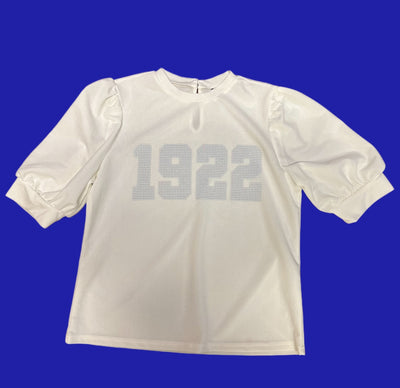 SGRHO White Puff Sleeve Tops