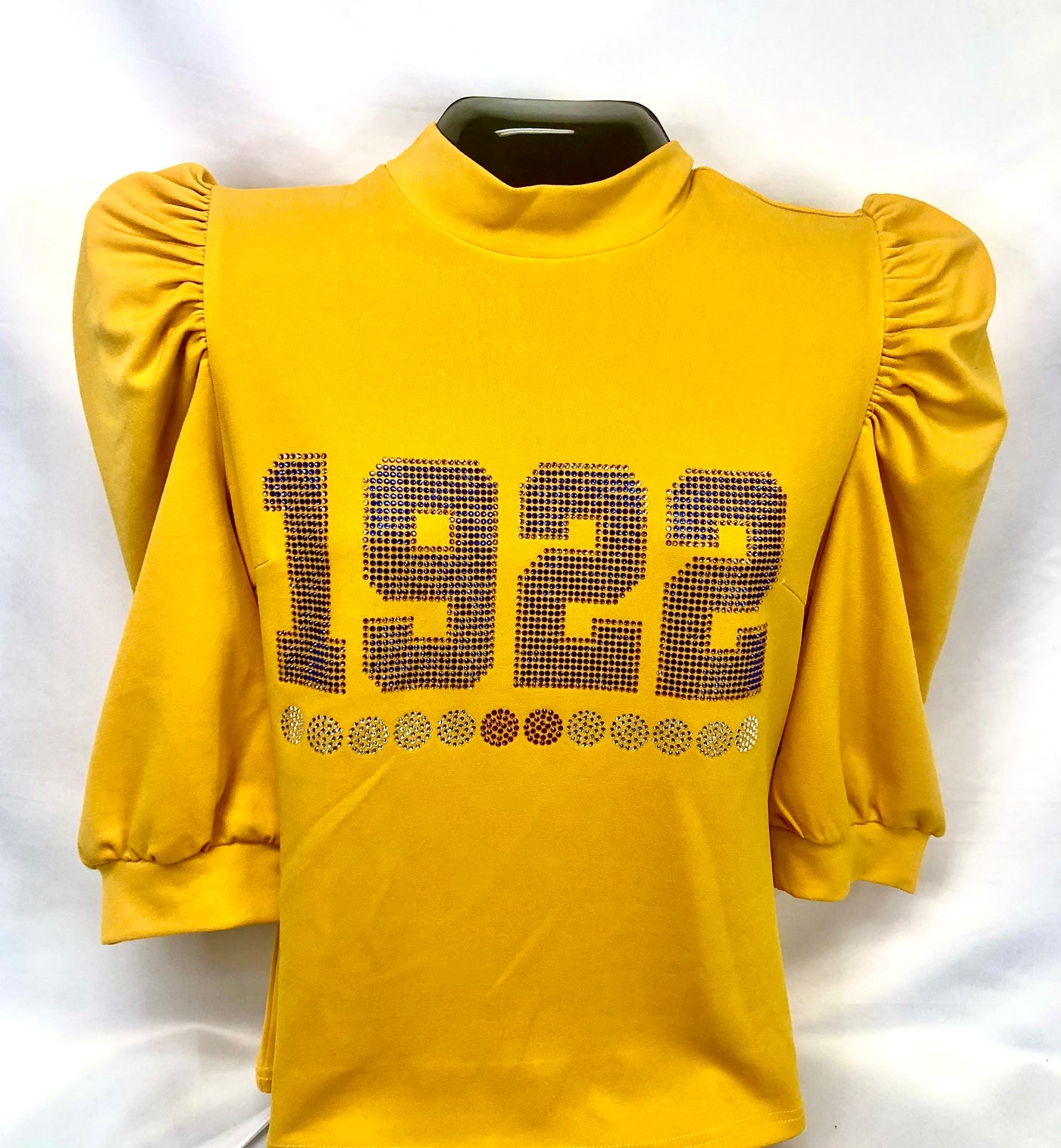 1922 SGRho Puff Sleeve Bling Top - Size Up