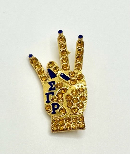SGR Hand Symbol Pin